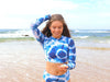 Rash vest - Avalon cropped Blue crush