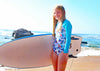 Girls Long Sleeve Swimsuit - Blueys Tropical