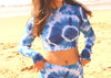 Rash vest - Avalon cropped Blue crush